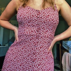 abercrombie floral midi dress